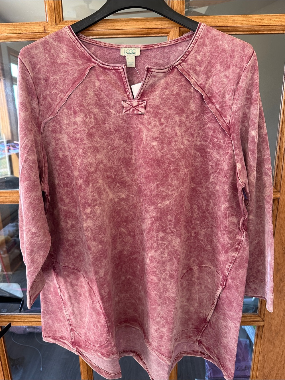 Lounge® Washed Pullover Tunic in Dusty Rose